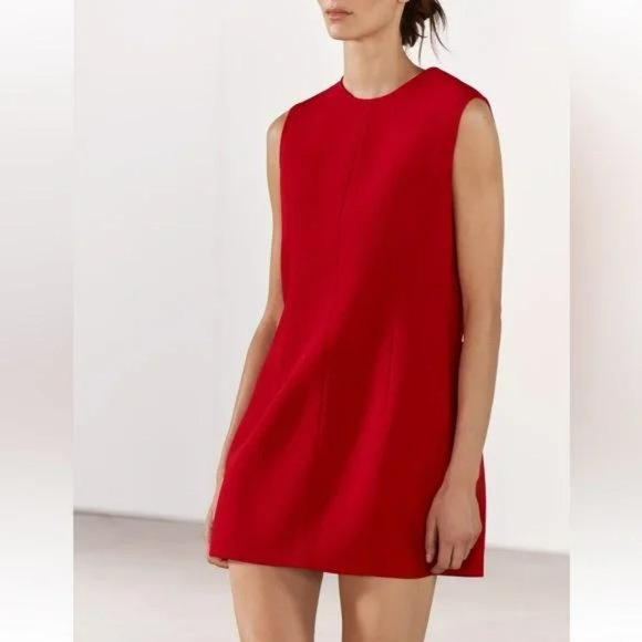 ZARA SHORT TEXTURED DRESS ZW COLLECTION - Picture 1 of 4